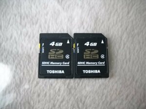 TOSHIBA　SDHCカード　4GB　2枚セット