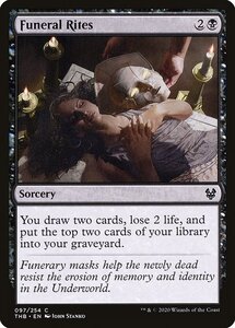 MTG ■黒/英語版■ 《葬儀/Funeral Rites》テーロス還魂記 THB