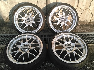 ☆BBS 鍛造 FORGED RS-GT RS951H 215/35R19 8J 5H/PCD114.3 IS+45 現行品 4本同サイズ ルミオン,オデッセイ,SAI,マークX,クラウンなどに☆