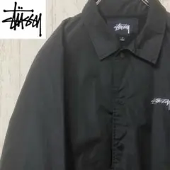 【激レア】STUSSY ステューシー　コーチジャケット　ナイロン　完売モデル　黒