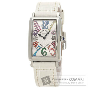 FRANCK MULLER フランクミュラー 902QZMAGCOL ロングアイランド マジックカラー 腕時計 ステンレススチール 革 レディース 中古