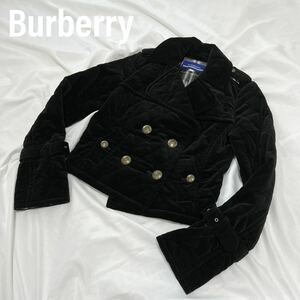 バーバリー　 Burberry BLUE LABEL バーバリーブルーレーベル ダブルジャケット　ジャケット　ショートコート 裏地チェック