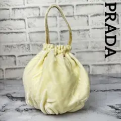 PRADA 1999s VELVET WRIST BAG 巾着 ポーチ 入手困難