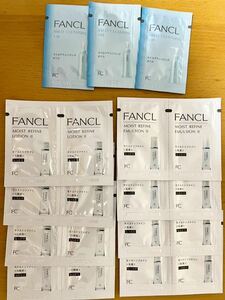 ファンケル　モイストリファイン　しっとり　サンプル　化粧液　乳液　各8包　マイクラ3包　計19包　FANCL