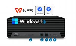 D996/HP400G7SFF/CPU i3-10100/RAM 16GB(PC4-3200)/M.2 NVMe256GB+HDD1TB/WIN11 pro/DVD/Office WPS/無線LAN+Bluetooth