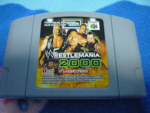 中古　ND６４　NINTENDO６４用ソフト　WRESTLEMANIA２０００　レッスルマニア２０００　ソフトのみ