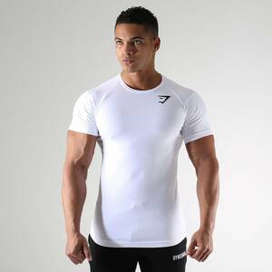 ★ジムシャーク GYMSHARKＴシャツ ホワイト白 Lサイズ◆筋トレボディビル