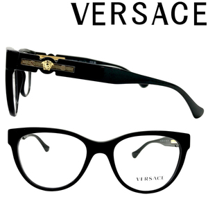 VERSACE メガネフレーム ブランド ヴェルサーチェ ベルサーチ ブラック 眼鏡 0VE-3304-GB1