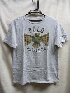 ポロ ラルフローレン　Tシャツ　L(14-16) 160/80　POLO RALPH LAUREN　迷彩　キッズ　子供服　USED