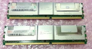 hynix DDR2-667 PC2-5300F ECC (1GBX2枚)2GB