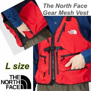 The North Face Gear Mesh Vest, ザ・ノース・フェイス ギアメッシュベスト (NP22231 )赤　Lサイズ