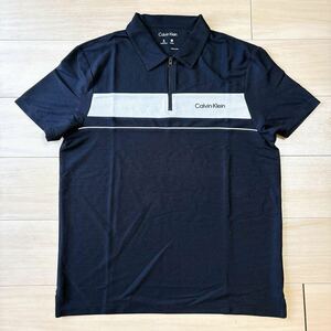 【新品未使用】ポロシャツ Tシャツ 半袖 M 黒 カルバンクライン CK メンズ　ギフト　プレゼント　インナー　アメリカ　ブランド　