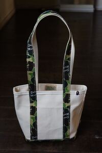 SAINT M×××××× セントマイケルBAPE TOTE BAG S トートバッグ キャンバス