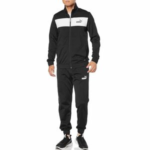 ★プーマ PUMA 新品 メンズ トレーニング ジャージ ジャケット パンツ 上下セット スーツ 黒 LLサイズ [SET678477011N-XL] 五 参★QWER