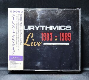 【BVCZ1014～15/初回特典CD・帯付】ユーリズミックス・ライヴ 1983 - 1989　限定輸入盤　日本語ブックレット付　Eurythmics Live