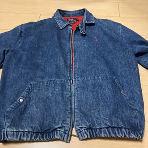 希少品 USA製 80-90年代 Polo by Ralph Lauren デニム スイングトップ ジャケット 裏地あり Lサイズ ポロ ラルフローレン (241109)