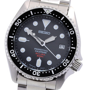 セイコー SEIKO SBCM023/8F35-00A0 プロスペックス ダイバー スキューバ パーペチュアルカレンダー クォーツ メンズ 良品 保証書付_845569