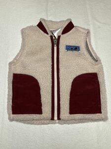 ◆ patagonia kids ◆ パタゴニア キッズ 70s 復刻 白タグ アウトドアスタイル Classic RETRO-X VEST クラシック レトロX ベスト 12M 80cm