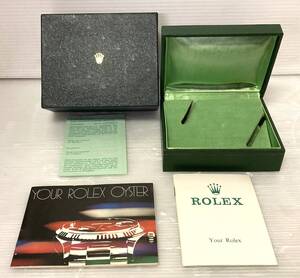 ★☆レア 純正 ROLEX ロレックス アンティーク 時計ケース 英語版冊子2点 グリーン 緑 箱 BOX 腕時計ケース ウォッチケース 4☆★