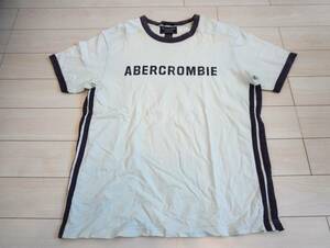 Abercrombie&Fitch アバクロ Tシャツ Mサイズ USED　スカイブルー