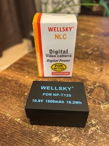 送料600円【ほぼ未使用】WELLSKY NP-T125 互換バッテリー FUJIFILM 富士フィルム GFX 100 50S 50R用 カメラ②