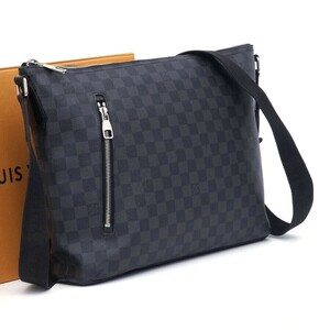 【極美品】 ルイヴィトン Louis Vuitton ダミエ グラフィット ミック MM ブラック系 ショルダーバッグ メッセンジャー メンズ 1185