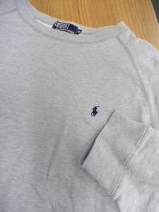 ポロ ラルフローレン☆メンズ スウェット 4L グレー ワンポイント刺繍 トレーナー POLO RALPH LAUREN 大きいサイズ