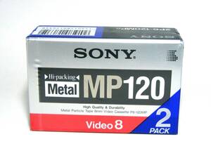 SONY ソニー ビデオカセットテープ「Video8 Metal MP120」2パック ★未開封