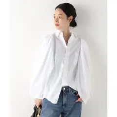 TOGA Cape cotton shirt white トーガ シャツ