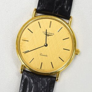 1円 可動品 腕時計 ロンジン LONGINES クォーツ メンズ ゴールド 同梱不可