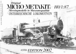 ■ Micro-Metakit ドイツ製鉄道模型 2002年 カタログ ブックレット オーストリア蒸気機関車　BBO／DRG BR97、etc 実車写真付リスト