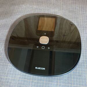 【14554P161】エレコム ELECOM 体組成計 HCS-WFS01 黒 ブラック 体重計 電池式 スマホでデータ管理 体脂肪 骨量 基礎代謝 健康 測定