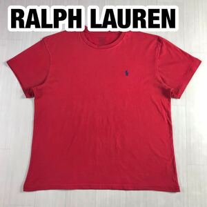 RALPH LAUREN ラルフローレン 半袖Tシャツ M レッド 刺繍ポニー