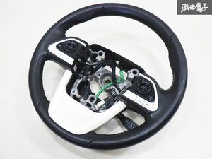 トヨタ純正 ZVW50 ZVW51 プリウス ステアリング ハンドル スイッチ ホワイトパネル付き 棚2D2