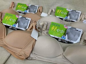 09-05-A33 △F レディース 下着 インナー メッシュ生地 ノンワイヤー ブラジャー サイズA85 4点セット まとめ売り 未使用品