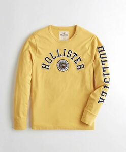 サイズL HOLLISTER ホリスター 長袖　Tシャツ　イエロー