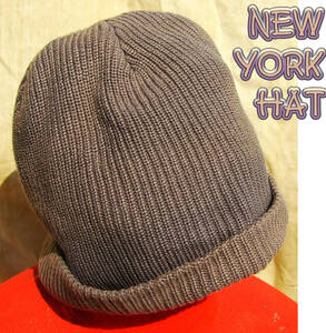 即決■NEWYORK HAT■ハッティーブラウンcap■■古着