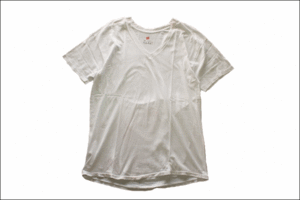 【L】 Hanes ヘインズ Tシャツ 無地 Vネック 白 インナー ビンテージ ヴィンテージ USA 古着 オールド IB1083