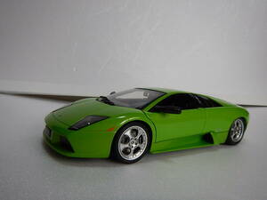 1/18 AUTO art 　Lamborghini Murcielago Green 箱・台座無し　右ミラー欠損接着　ジャンク！