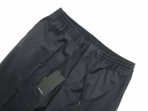 7万新品◆52=L◆HUGO BOSS ヴァージンウール センタープレス スリムフィット ウエストイージートラウザーパンツ 紺『Banks_RET』1円