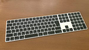 Apple Magic Keyboard/Bluetooth/JIS配列/テンキー付き/シルバー&ブラック/Touch ID無し