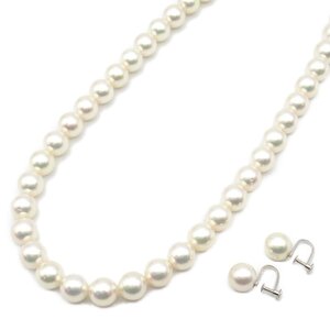 ジュエリー パールネックレス/イヤリング2点セット ブランドオフ JEWELRY シルバー925 ネックレス 925/K14WG 中