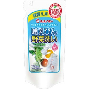 チュチュベビーほ乳びん野菜洗いR2詰替え720ML × 12点