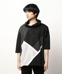 「NICOLE CLUB FOR MEN」 プルオーバーパーカー MEDIUM ブラック メンズ