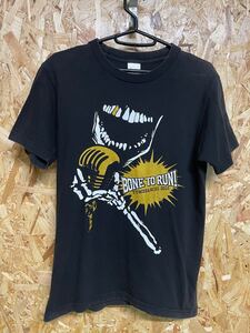 バンドTシャツ BONE TO RUN！2012 ザ クロマニヨンズ×斉藤和義×andymori×BRAHMAN Ｓサイズ