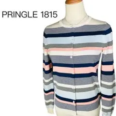 極美品✨PRINGLE 1815 プリングル1815 カーディガン ボーダー柄