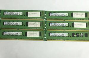 【中古パーツ】　サーバーメモリー SAMAUNG 2GB 1R*8 PC3L-10600E-09-11-D1 2GBx6枚　計12GB 1205 ■Z059