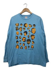 Supreme◆FACES/19AW/長袖Tシャツ/M/コットン/BLU/プリント