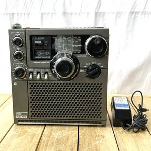 ＊【通電OK】SONY ICF-5900 スカイセンサー マルチバンドレシーバー FM/MW/SW ラジオ 5バンド 当時物 昭和レトロ ソニー アダプター付き