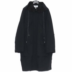 未使用 LOEWE DOUBLE PARKA サイズ48 ブラック H526Y01WAS ロエベ フーデッドパーカー ダブル